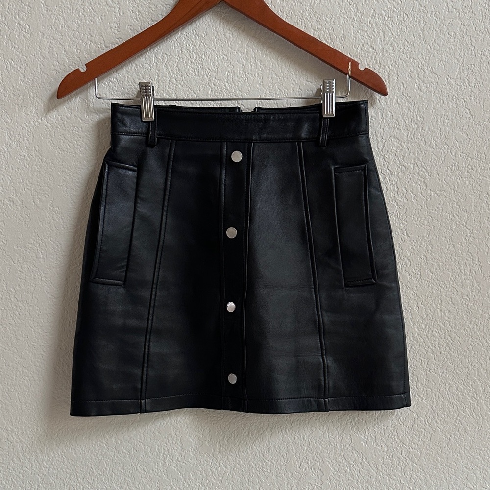 Ena PellyBlair leather mini skirt